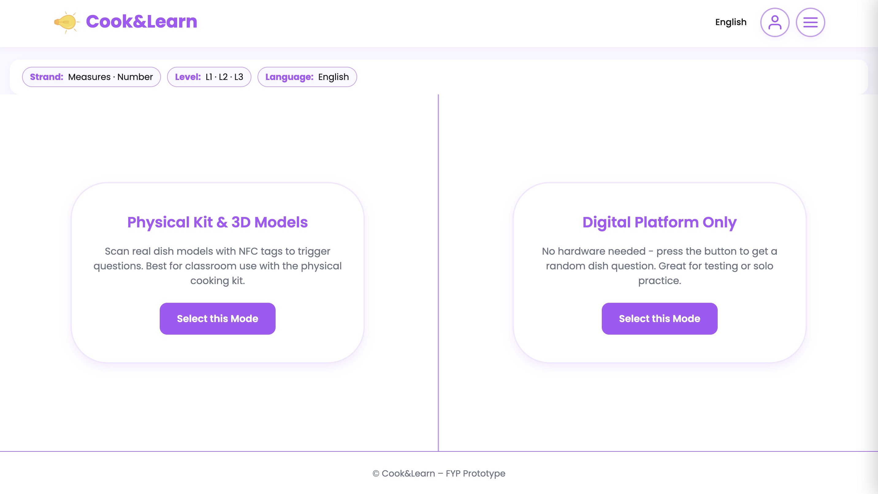 Cook and Learn screen 5