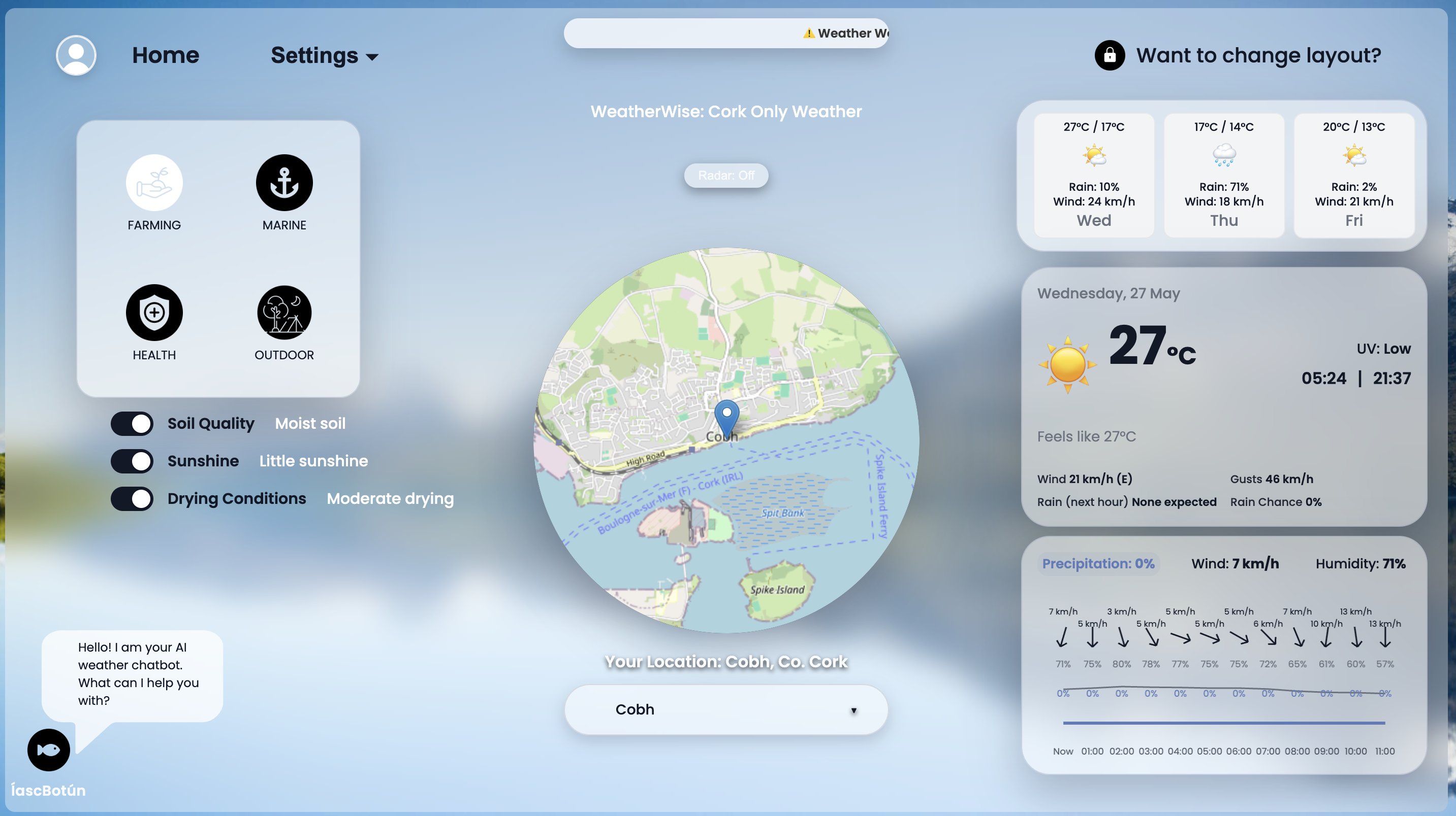 Weather platform screen 7